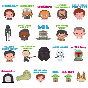 42K views · 840 reactions | Fuel your phone with the power of the Force. Star Wars Stickers2 have arrived on the App Store for iMessage: di.sn/60018HPRT | Disney | Facebook