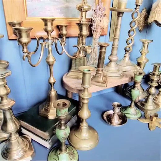 Antique Brass Candlestick. Victorian Ornate Candle Holder & Snuffer Options. Chamberstick. - Etsy UK