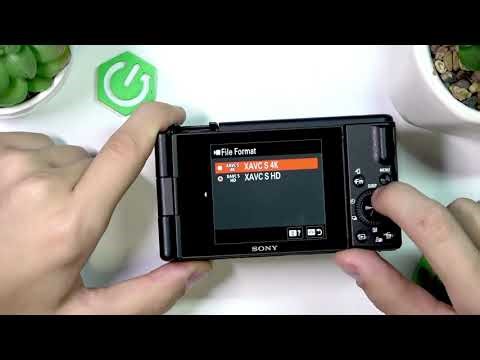 SONY ZV-1F में फ़ाइल फ़ॉर्मैट कैसे बदलें