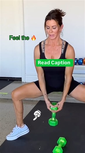 21K views · 89 reactions | Struggling to tone those inner thighs? Sumo squats with dumbbells target multiple muscles, including the INNER THIGHS glutes, and quads, while also improving balance and stability.  1. Sumo squat with one or two dumbbells x 15 reps 2. Sumo Isolated Pulses 20X each side  Repeat 2-3 X I am using 10lb dumbbells choose a way that challenges you for 15 reps without compromising your form | Fitmomof7 | Facebook