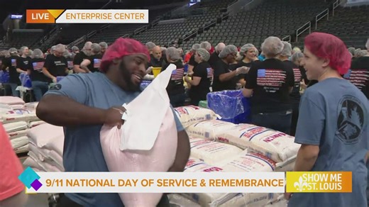 The St. Louis Area Foodbank brings together over 1,400 volunteers for the 9/11 Day of Service