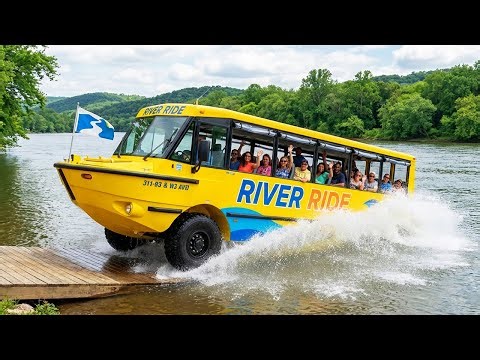 10 Extraordinary Amphibious Buses Crossing Water