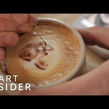 Barista Can Draw Anything In Coffee