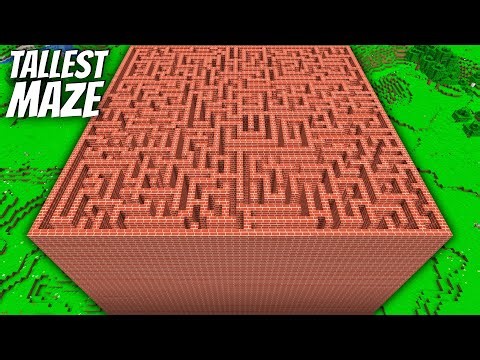 I found a TALLEST MAZE in Minecraft ! What's INSIDE the BIGGEST MAZE ?