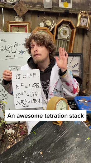 Tetration Stack: Approaching 2 with Square Root of 2