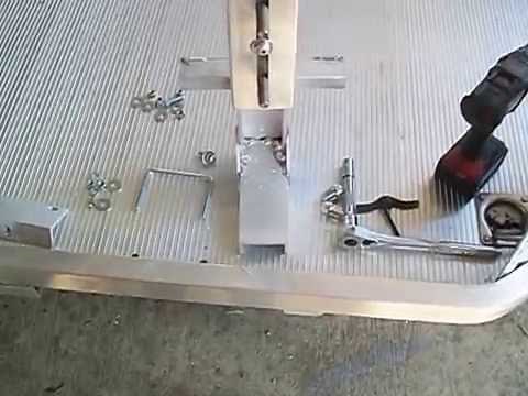 installing spare tire mount on an aluma trailer mc210 mc10 tk1 mc1f mc2f