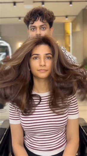 Saif’s salon on Instagram: "french balayage highlights✨ #hair #haircut #hairstyle #haircolor #balayage"