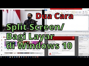 Dua Cara Split Screen Laptop Windows 10 / Bagi Layar di Laptop