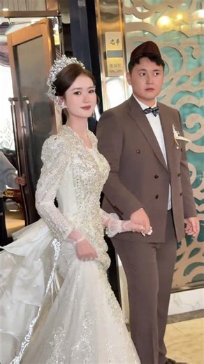 chinese muslim bride and groom#china #wedding