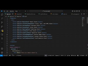Vue.js 3 SweetAlert2 Example to Show Alert Modal Dialogs in Browser Using vue-sweetalert2 in TS