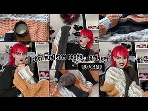 Tunisian Crochet Blanket Tutorial ~ Beginner Friendly ~ Step by Step Tutorial