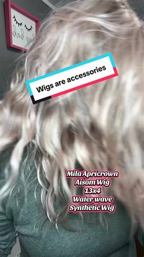 Wigs are accessories, especially Mila from Aisom. This gorgeous water wave wig is a must have! @aisomwig #waterwavewig #syntheticwig #accessories #tiktokshopblackfriday #tiktokshopcybermonday