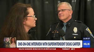 "Are you suggesting that Richard Allen is the killer of Abby & Libby?" HLN Producer Barbara MacDonald presses Indiana State Police Superintendent Doug Carter for details on the charges against a local man who is being held in connection with the 2017 killings of 2 teen girls, Abigail Williams and Liberty German, in Delphi, Indiana. | HLN