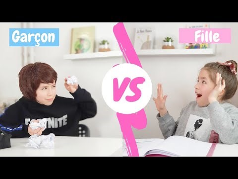 Garçon vs fille ( frère et sœur en classe ) BACK TO SCHOOL 😂😅 // KIARA PARIS 🌷