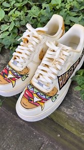 21K views · 43 reactions | Best burger spot of all-time?  Let us know your thoughts... Hand painted customs by @sneakerqueenscustoms, using our Angelus Leather Paints. #angelusdirect #angeluspaint #createwhatyoucanthave #burgers #customizerdepot | Angelusdirect.com | Facebook