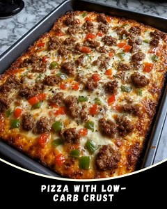 807K views · 2.9K reactions | Pizza with Low-Carb Crust Cheesy,...