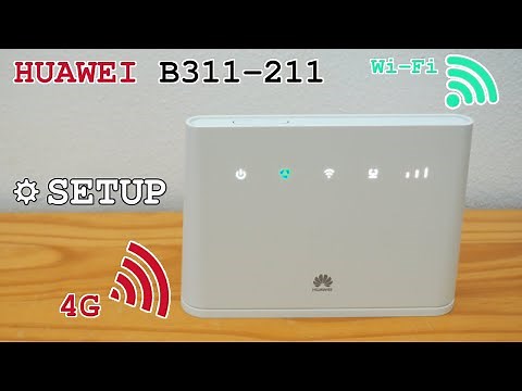 Huawei B311-211 4G Router Wi-Fi • Unboxing, installation, configuration and test