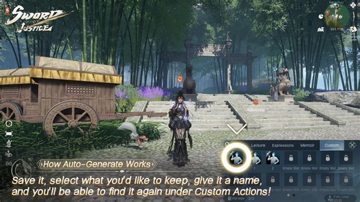 The Vol. 3 Ultimate Guide to Film Crew Mode is here!🤩 Today we're diving into the super fun [Auto-Generate feature] in Film Crew Mode. Want to see your characters bust out your favorite dance moves or strike awesome poses? Then you won't want to miss this tutorial! #SwordOfJustice #SOJ | Sword of Justice