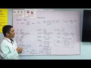Derivatives of a Quotient Functions ( Quotient Rule )