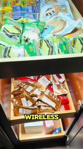 No Wire Pantry Lighting | AMETHEUS 6-Pack Under Cabinet Lighting - Before and After