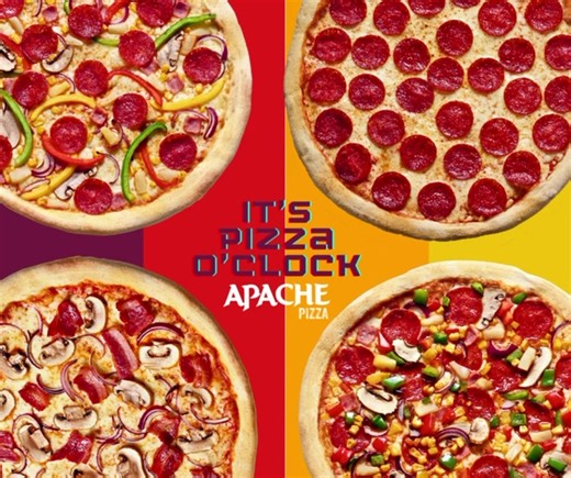 it’s pizza o’clock ⏰🍕 what will you be ordering tonight? 😍 check out the full menu on www.Apache.ie | Apache Pizza Navan