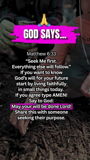 May Your Will Be Done | Matthew 6:33 | Scripture Prayer | Seek God First