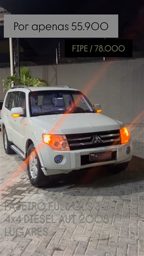 Carlos Rogério Silva on Instagram: "PAJERO FULL GLS 3.2 4x4 DIESEL – 7 LUGARES | 2008 Veículo diferenciado, excelente oportunidade de margem. Tabela FIPE: R$ 78.290 Valor promocional: R$ 55.900 Oferta abaixo do mercado. Oportunidade única. Entre em contato e garanta já. Instagram: @Riconsultingmotors WhatsApp: (85) 99610-1263 Endereço: Rua Monsenhor Carneiro da Cunha, 351 Fortaleza – Ceará"
