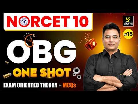 NORCET 10 One Shot Class #15 | OBG NORCET 10 Preparation | Mahipal Sir | Utkarsh Nursing Classes