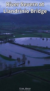 64K views · 358 reactions | River Severn flooding at Llandrinio Bridge 10th December 2025 | From Above - Drone Photography | Facebook