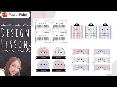 シンプルかわいい見出しあしらいデザインの作り方解説｜パワーポイント パワポ PowerPoint おしゃれ