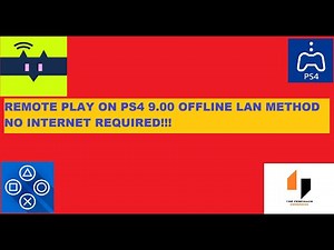 How to use Remote play on PS4 9.00 Offline LAN method EASY tutorial.