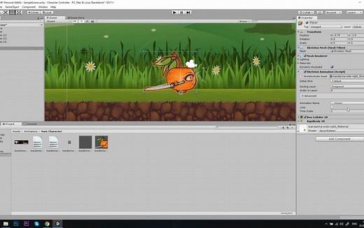 [油管]Spine动画导入unity3d，最新spine的U3D运行库安装