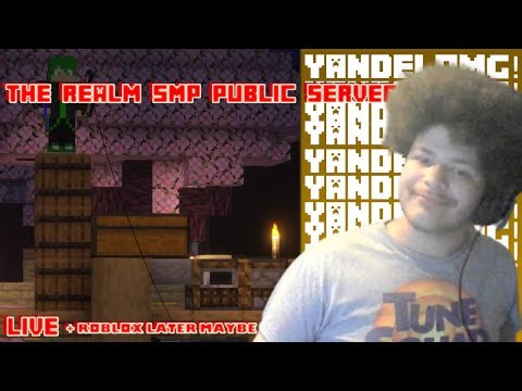 The Tubbo Test Server (The Realm SMP Public Server LIVE): Rebuilding my base and getting materials.
