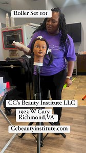 1.1K views | Teaching my students how to do a roller set CC's Beauty Institute, LLC using ASHTAE Products, Inc Heavenly Foam. #rollerset #ccbeautyinstitute #beautyschool | Consquilla Towanda Carey | Facebook