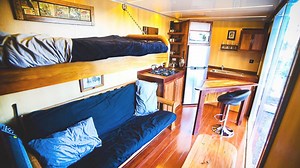 住む機能がギュッ！船に積めちゃう「DIYコンテナハウス」。