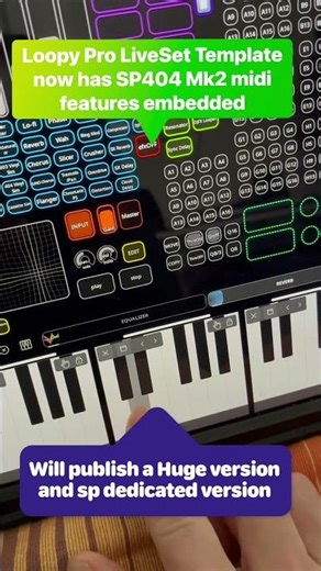 SP404 Mk2 with Loopy Pro LiveSet Template Teaser Part II #sp404 #loopypro #liveset