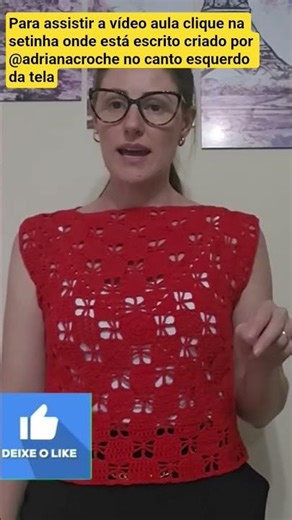 Crocheted blouse. The video tutorial is now available!