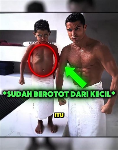 How Ronaldo Sculpted Cristiano Junior's Physique 💪