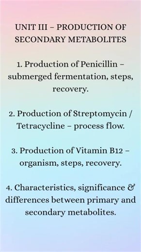Basic industrial biotechnology important questions|| 3rd sem Biotechnology 2025-2026 #biotic