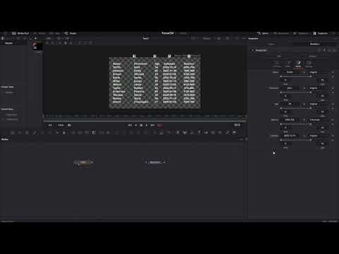 DaVinci Fusion - CSV file parser 