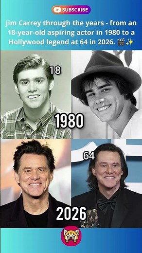 Jim Carrey at 18 vs 64… What a Journey! 🤯🎬