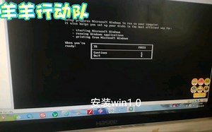 用虚拟机【VMware】安装win1.0，最后就出了意外。