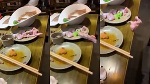 Horrifying video of uncooked meat crawling off a table will ruin you