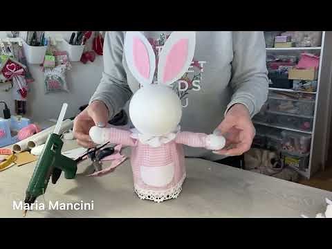 TUTORIAL coniglio gigante con riciclo