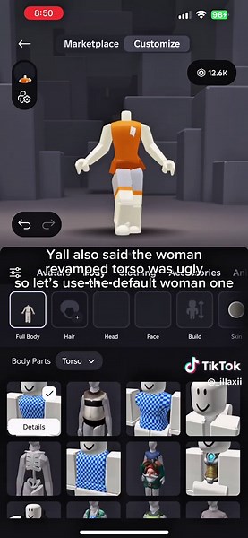 Making avatars based on your hate comments! Should I do this again but actually try making a good fit with the feedback? Constructive criticism is fine but if you’re just straight up hating don’t bother commenting especially if you have no posts! #roblox #robloxfyp #fyp #xyzbca #viral