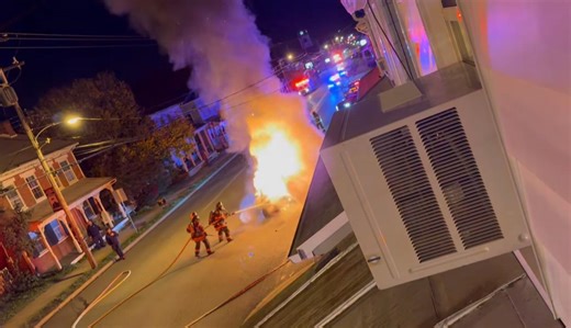 Car crashes into home, catches on fire in Dover Township