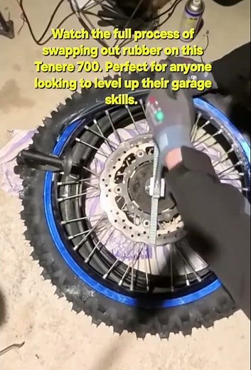 How to Change a Motorcycle Tire at Home | Tenere 700 Tire Replacement Guide