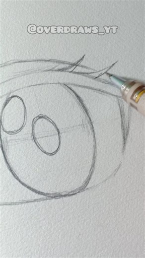 Easy way to Draw Anime Eye✨ #shorts #anime #drawing