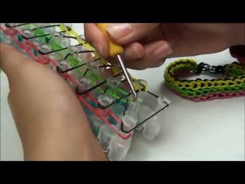 (OLD) Lesson 5: Rainbow Loom® "Triple single pattern" rubber band bracelet