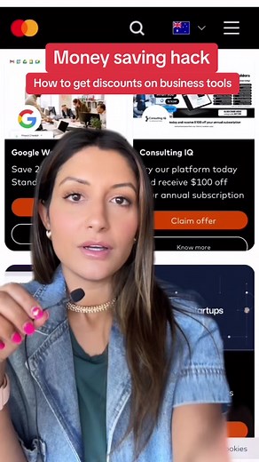 Money-saver hack: I found a business hack to save money on the tools you already use! Go to Mastercard Easy Savings Specials and you'll see a tonne of discounts and offers on business tools like Google Workspace, HubSpot, Trello and even Notion, that you can redeem with a Business Mastercard. I love this so much. #mastercard #easysavingsspecials #BusinessTok #SmallBusiness #businesstips
